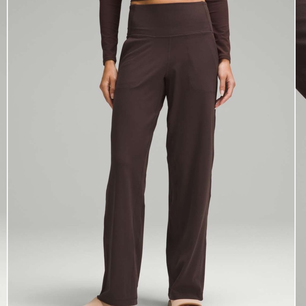 Lululemon Align High-Rise Wide-Leg Pant Espresso EUC